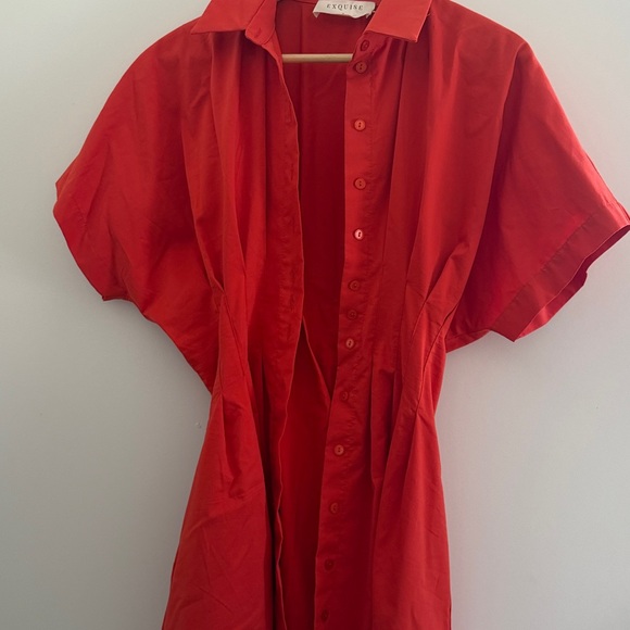 Anthropologie The Tobie Mini Shirt Dress by Exquise - Picture 3 of 6